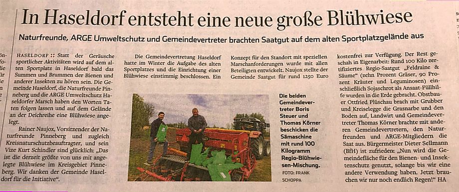 Hamburger Abendblatt, Pinneberger Zeitung vom 02.05.2020